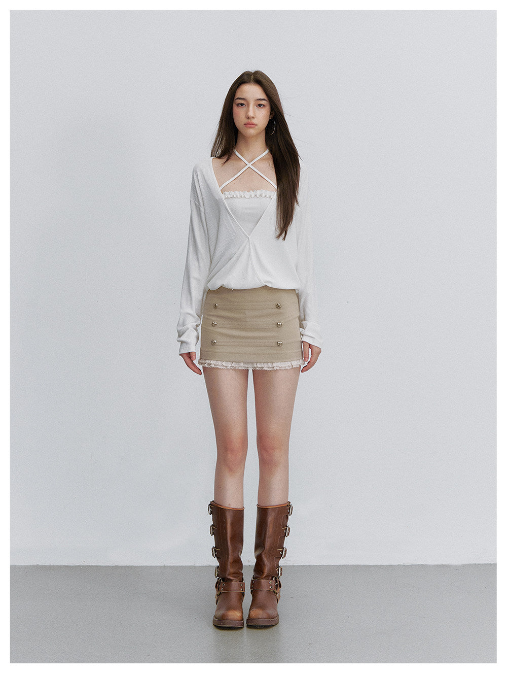 Cross Strap Bandeau Top