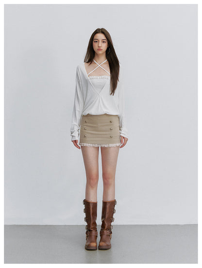 Cross Strap Bandeau Top