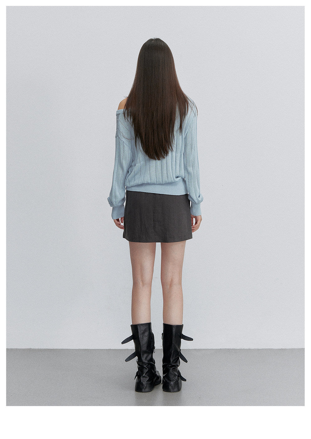 Asymmetric Flower Knit