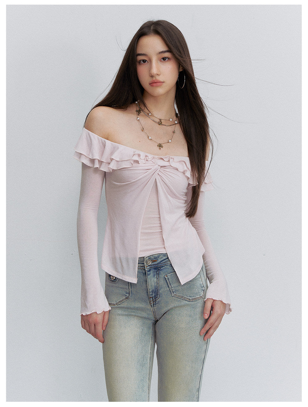 Ruffle Off-Shoulder Top