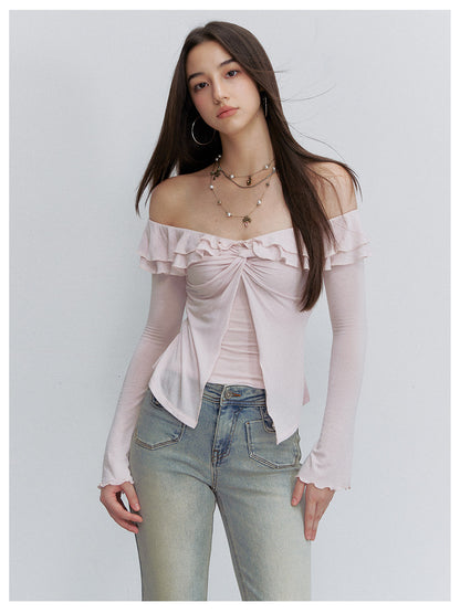 Ruffle Off-Shoulder Top