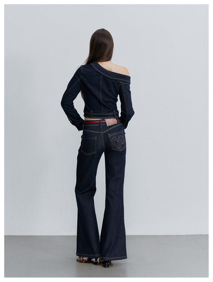 Asymmetric Denim Jacket