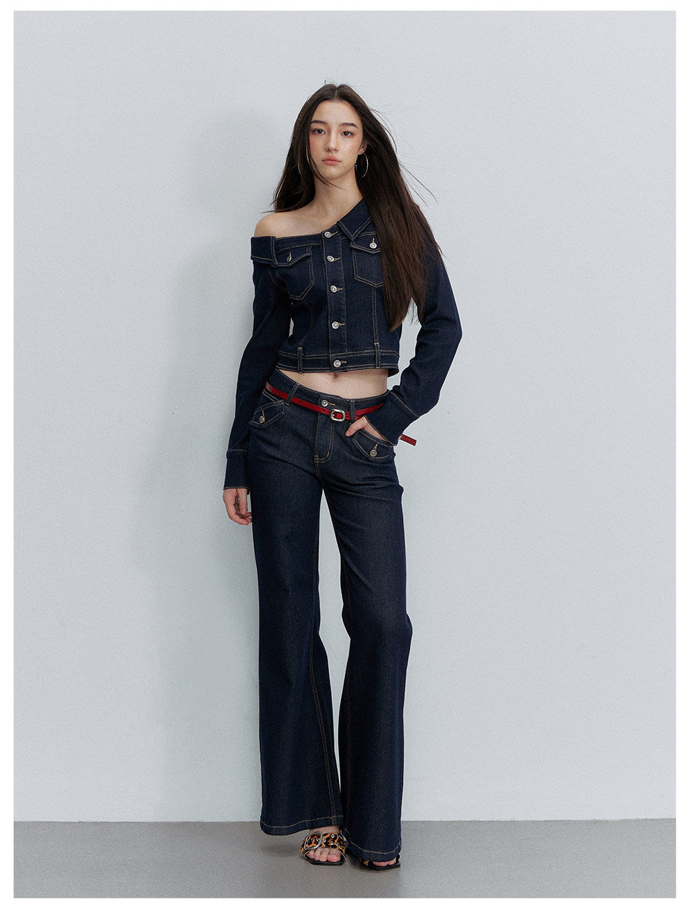 Asymmetric Denim Jacket