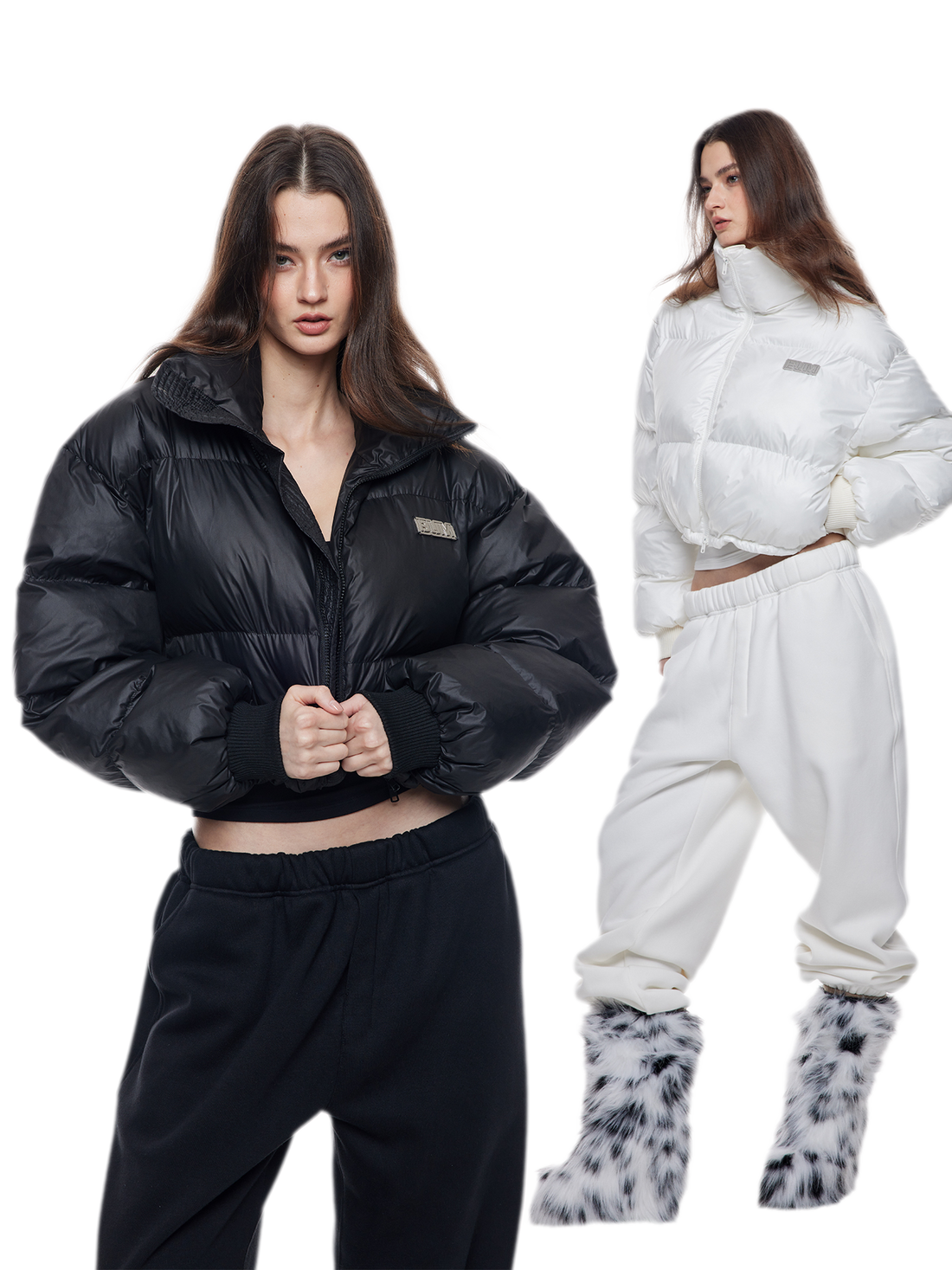 Padded Funnel Collar Jacket