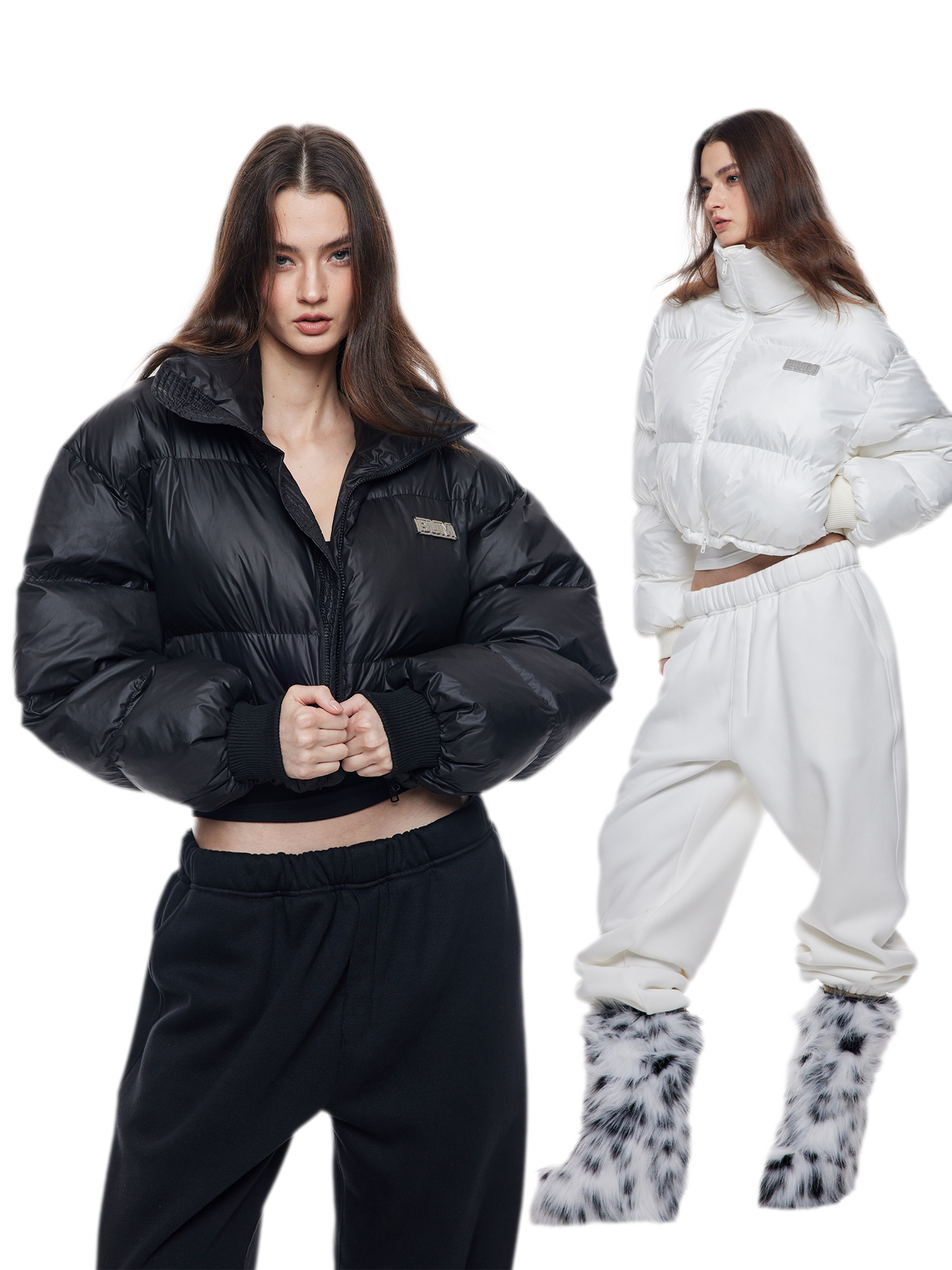 Padded Funnel Collar Jacket
