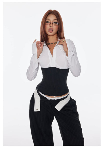 Corset Tie Shirt