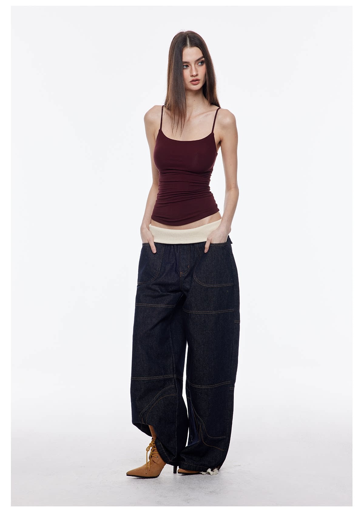Layered Stretch Camisole Set