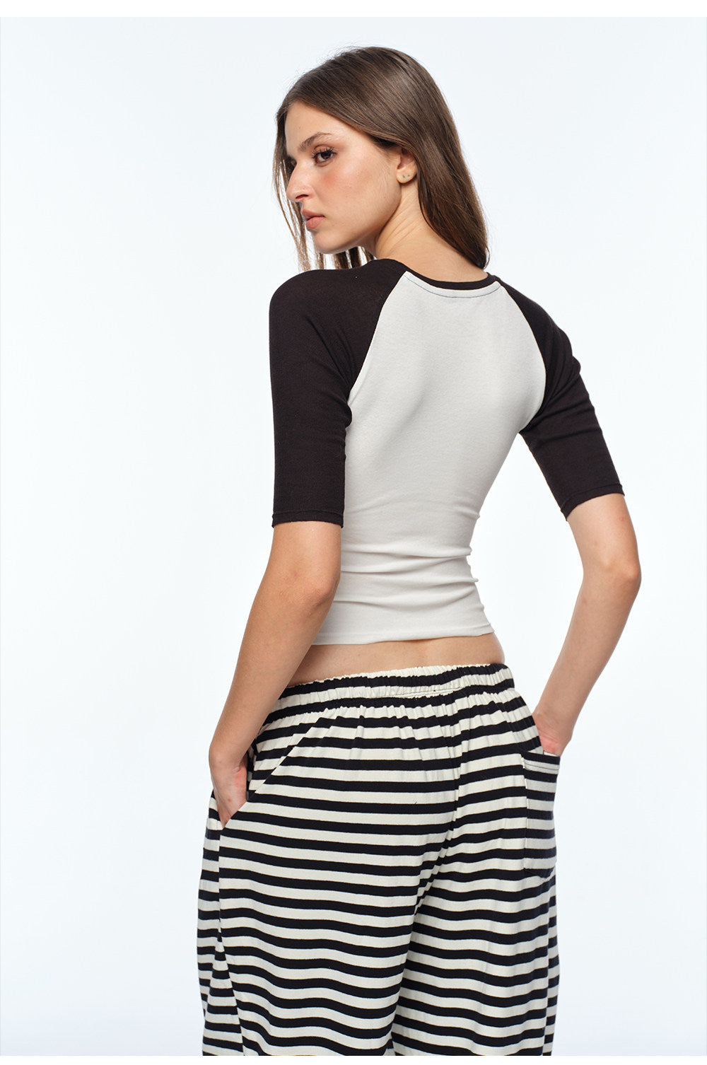 Graphic Raglan Slim T-Shirt