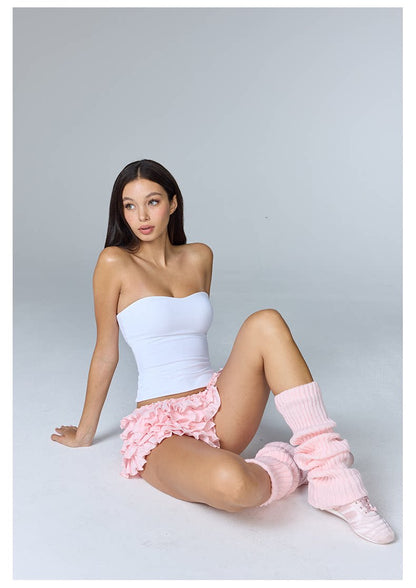 Ballet Layered Ruffle Shorts