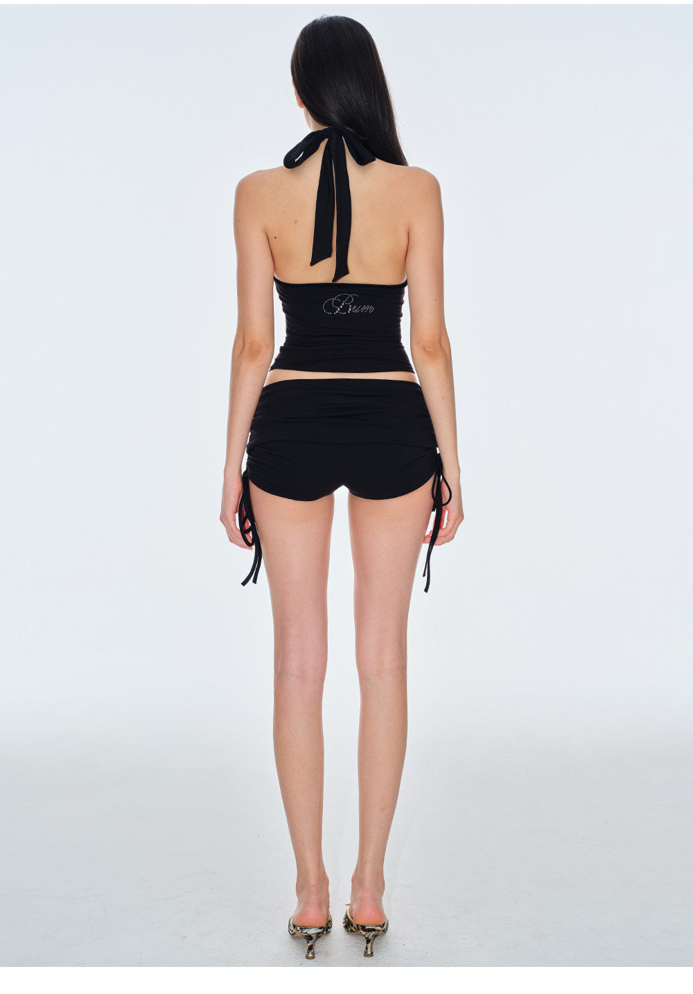 Stud Keyhole Halter Vest
