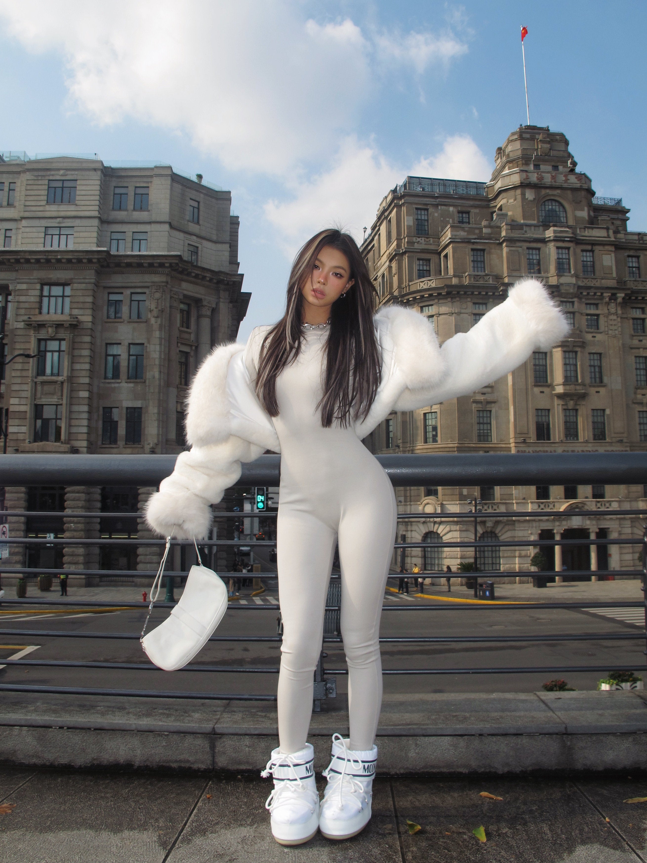 Faux Fur Hooded Jacket