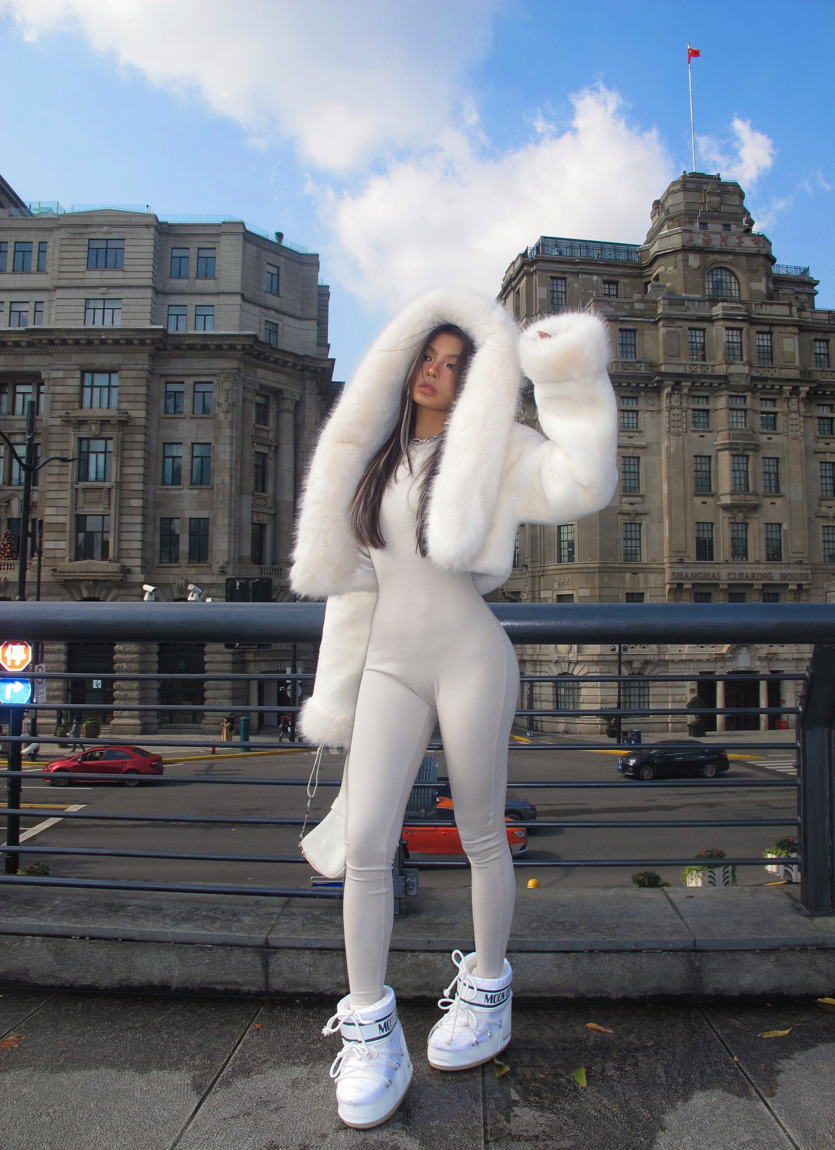 Faux Fur Hooded Jacket