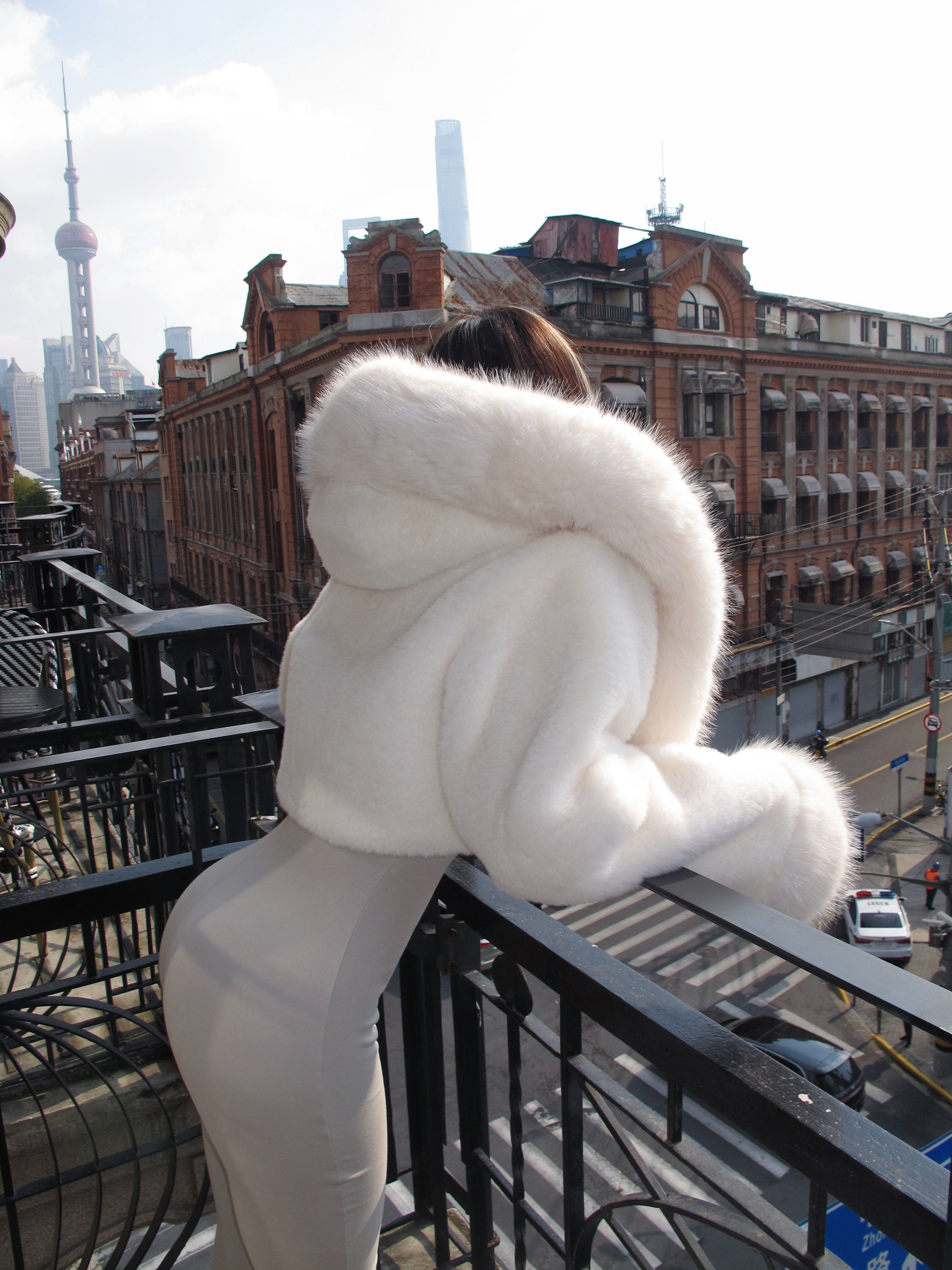 Faux Fur Hooded Jacket