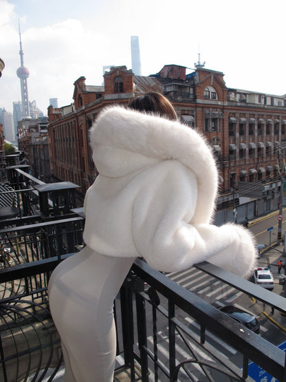 Faux Fur Hooded Jacket