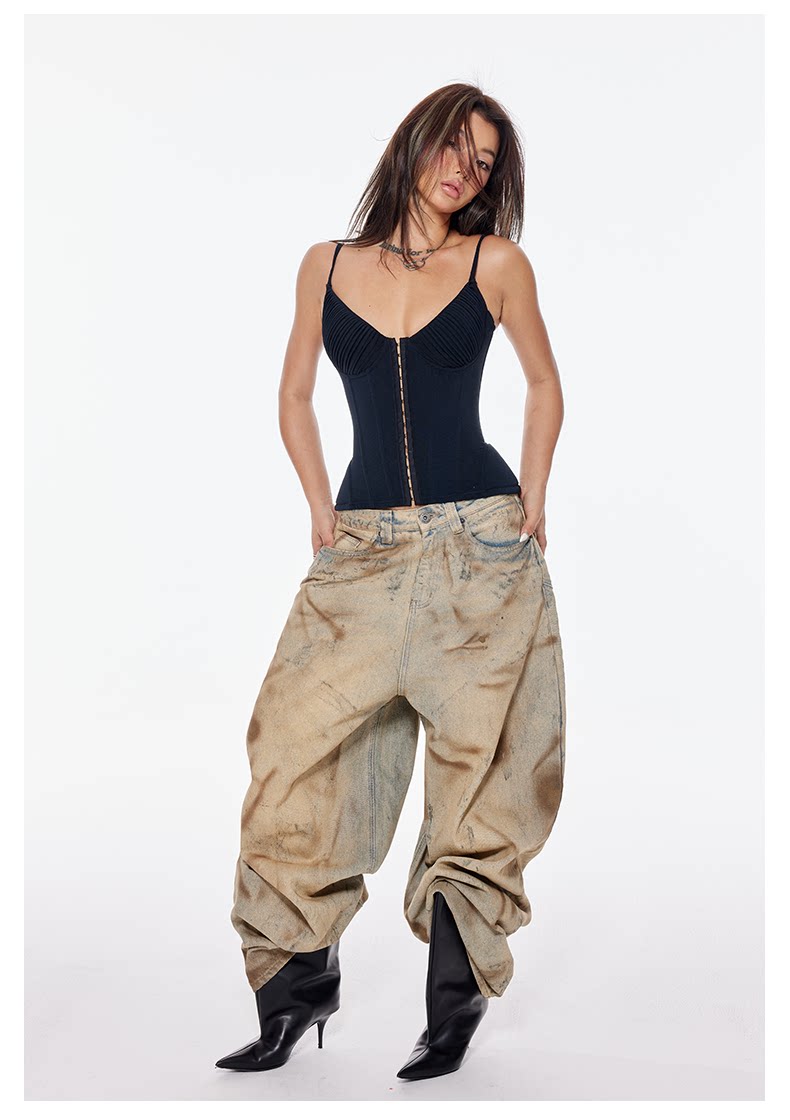 Mesh Corset Crop Bustier