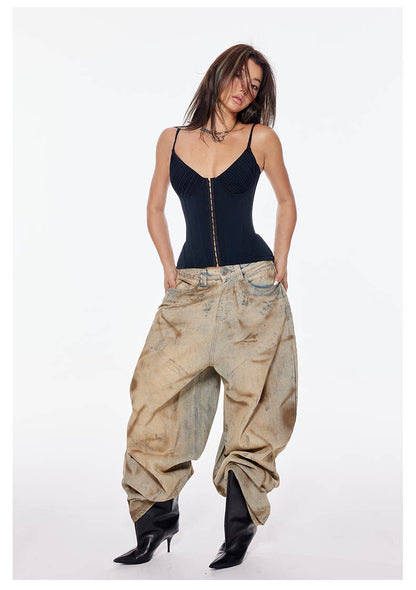 Mesh Corset Crop Bustier
