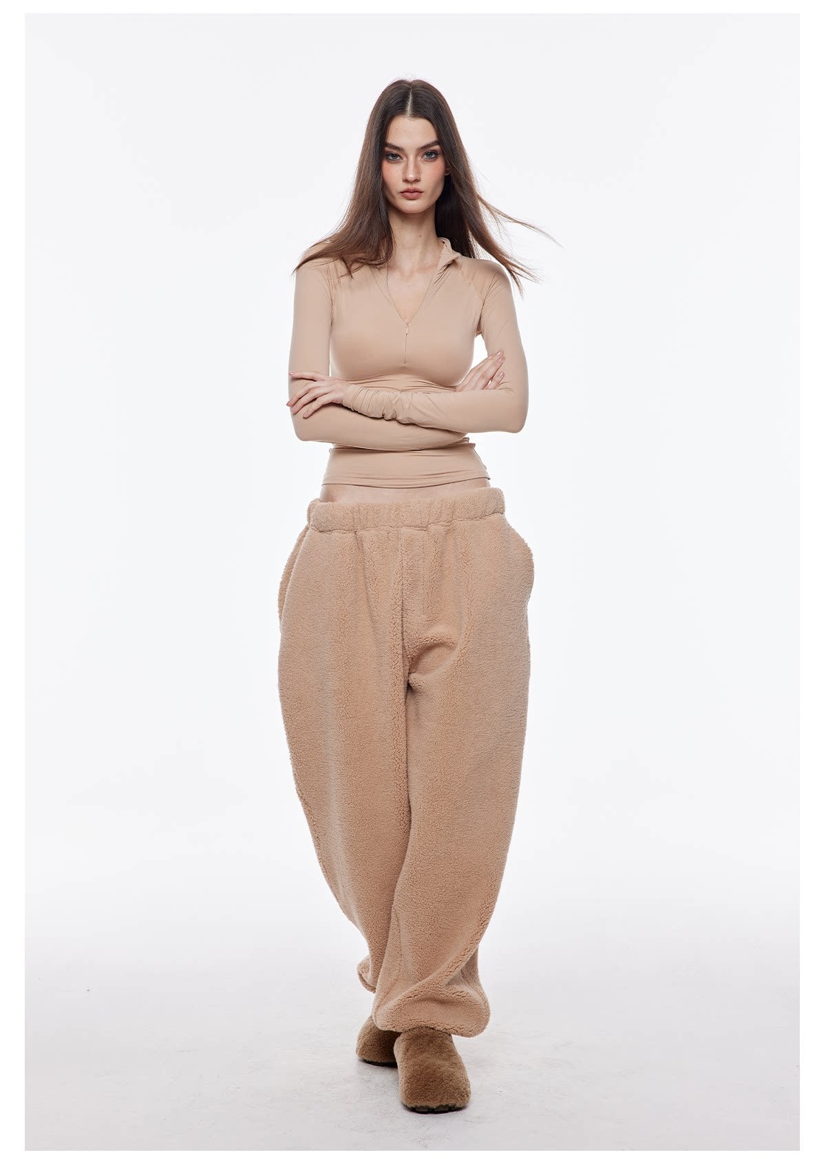 Zip-Front Skin Top