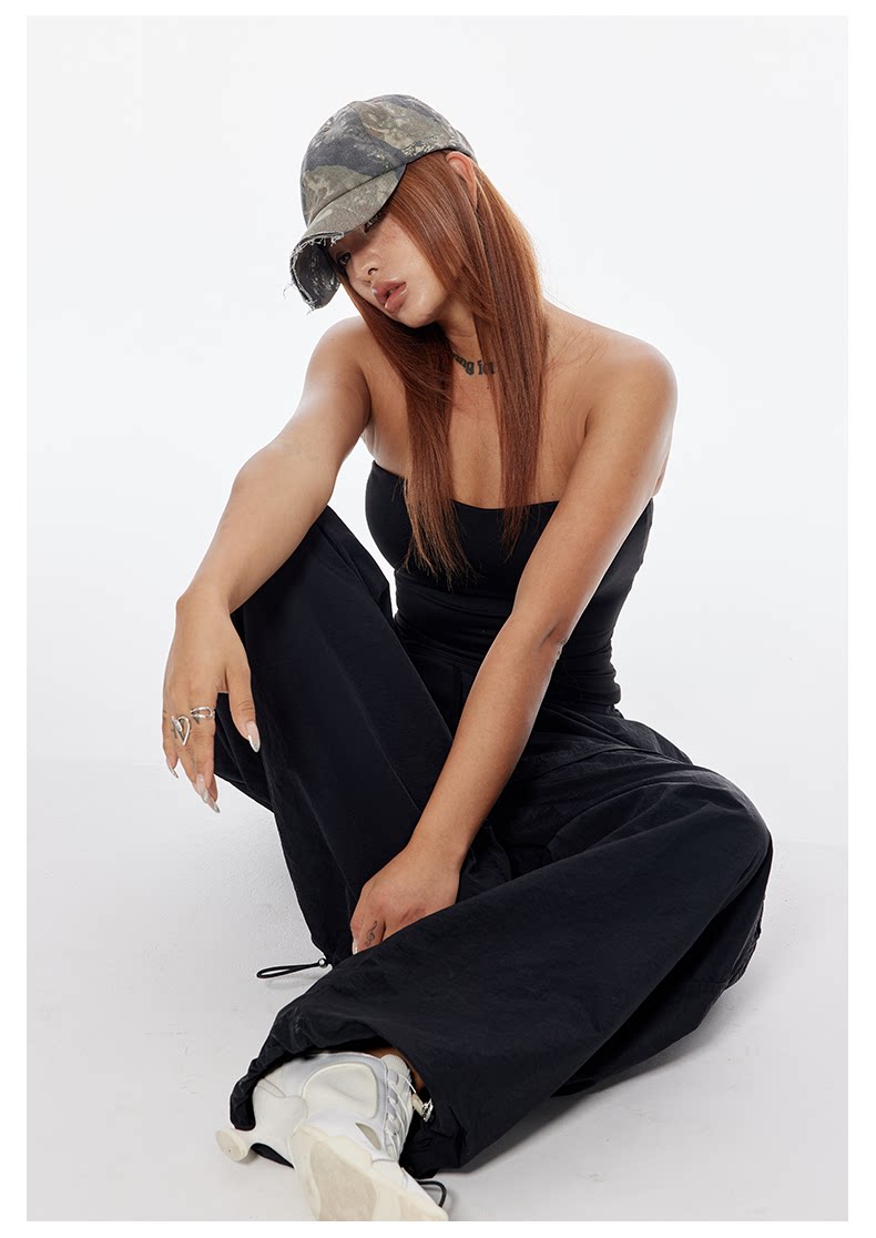 Camo Distressed Curved Hat