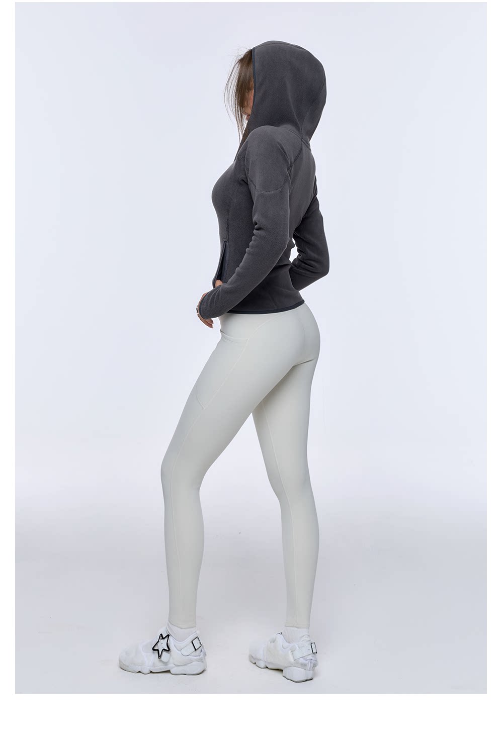 Polar Fleece Hooded Jacket