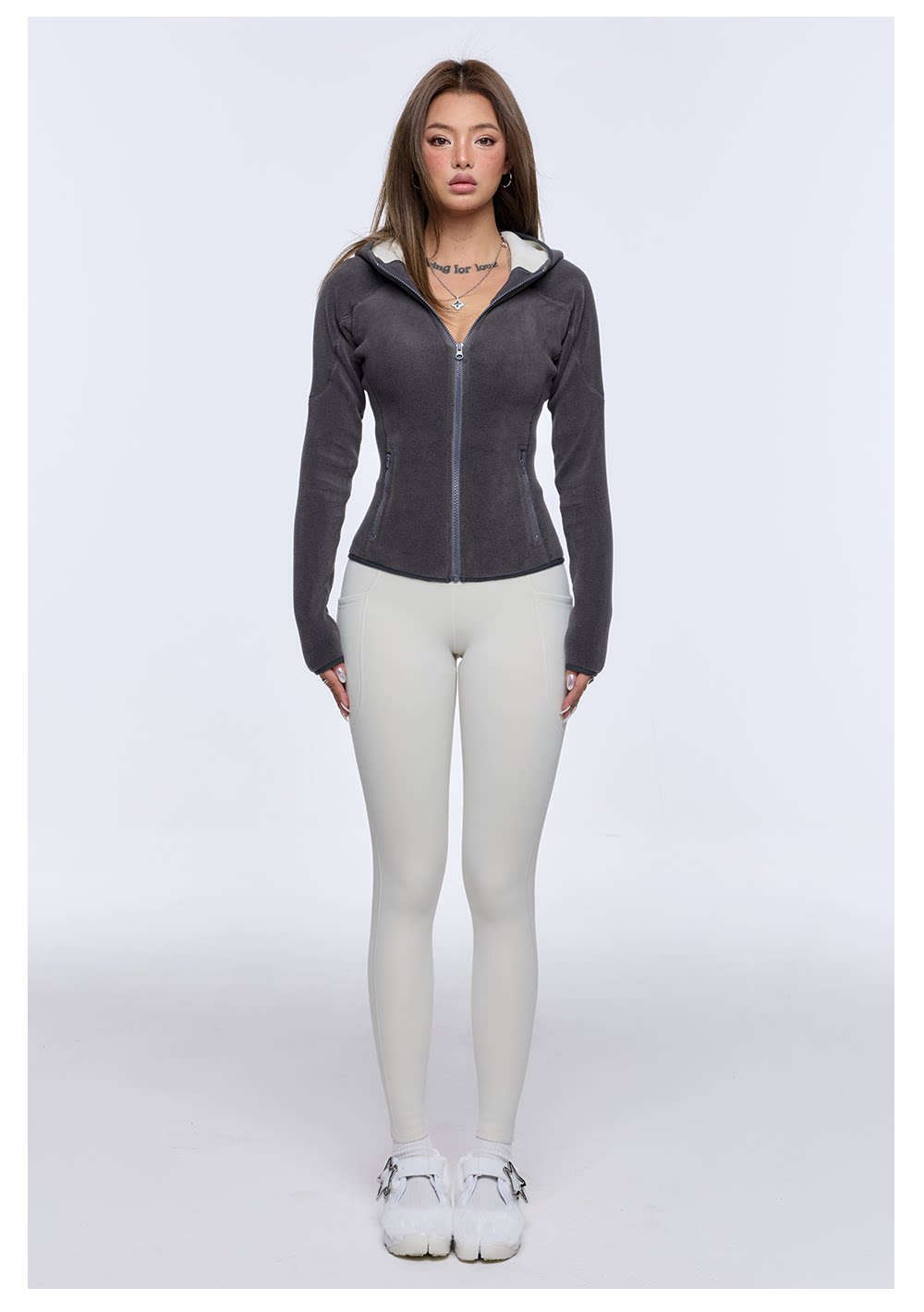 Polar Fleece Hooded Jacket