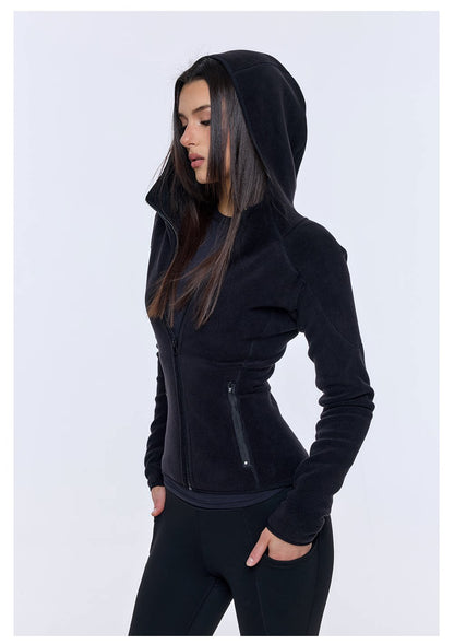 Polar Fleece Hooded Jacket