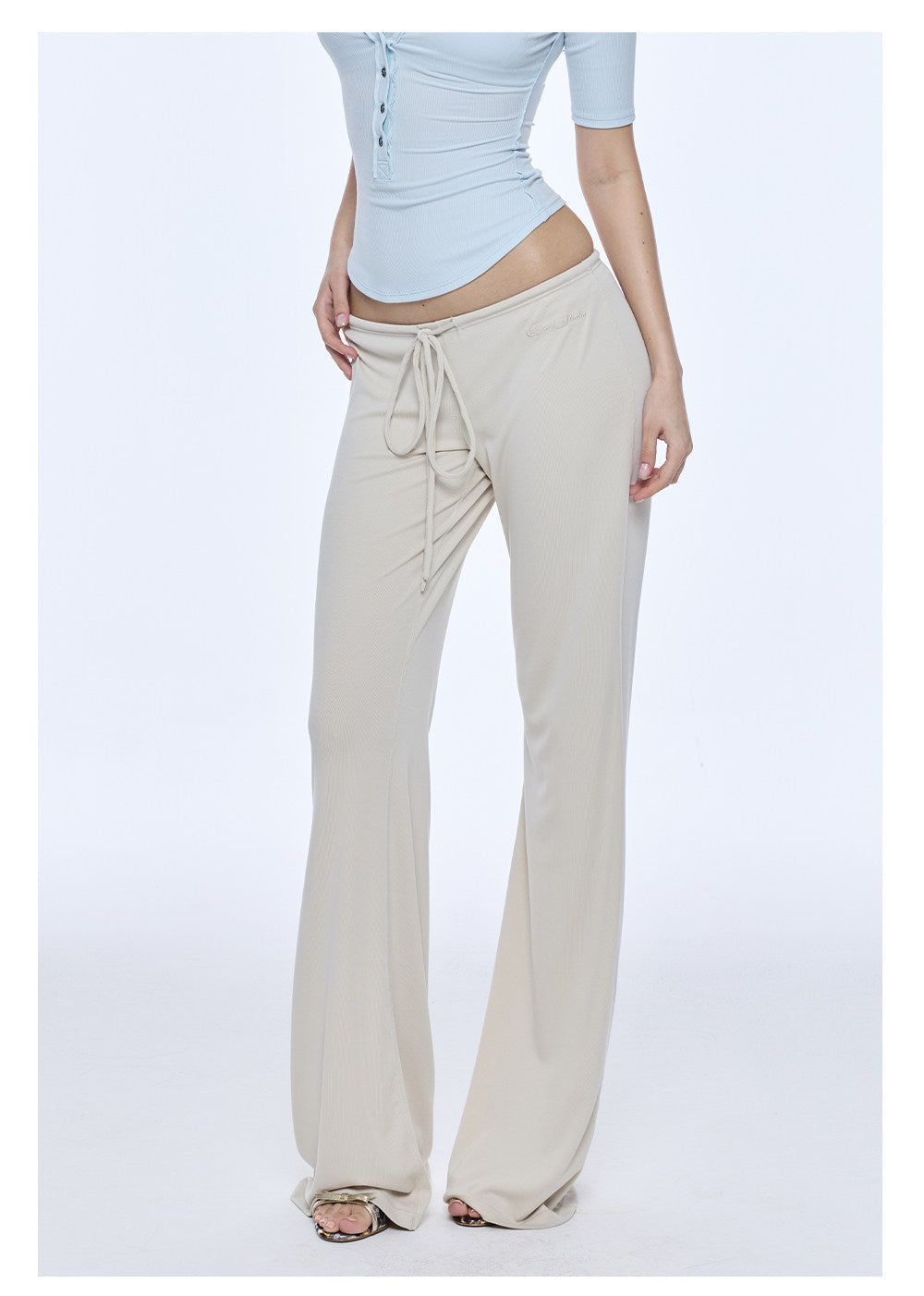Low-Rise Flare Pants