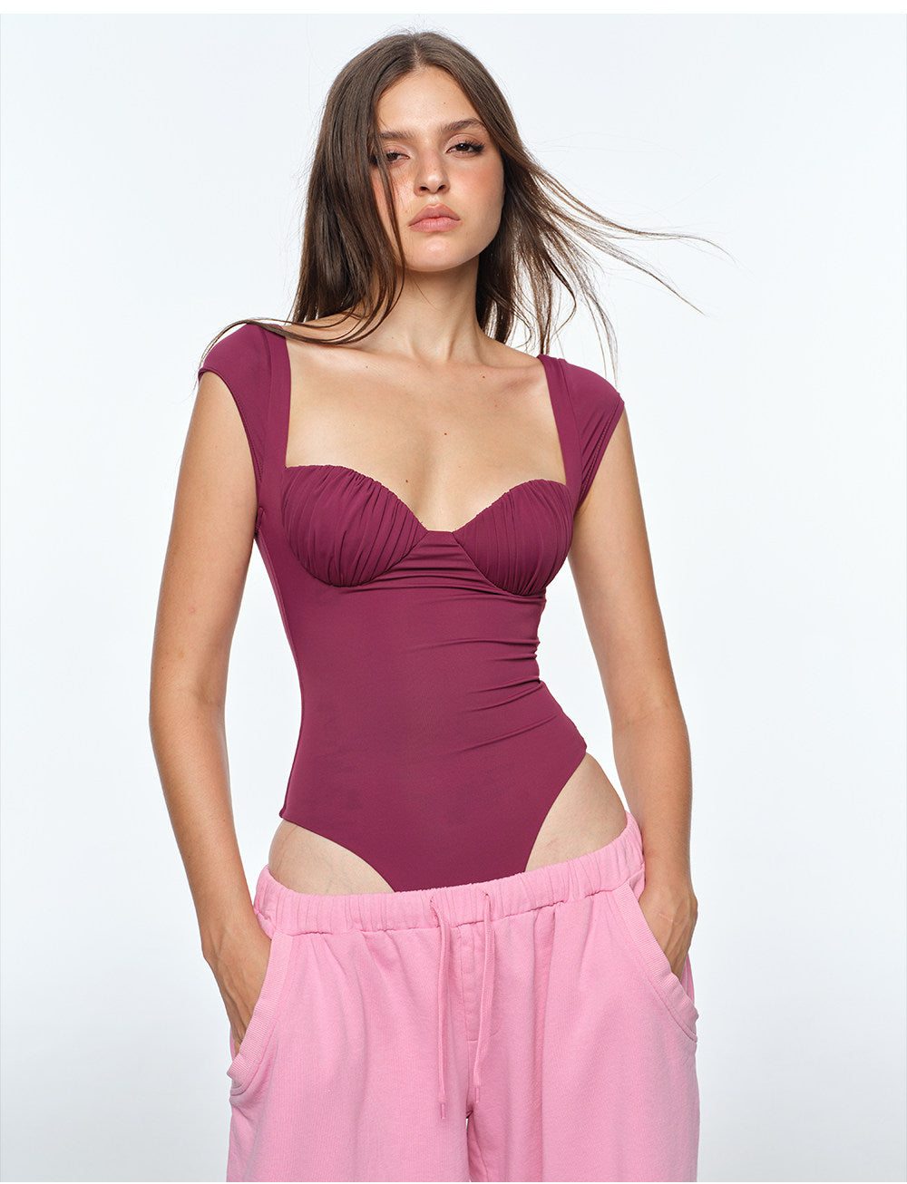 Ruched Cup Bodysuit