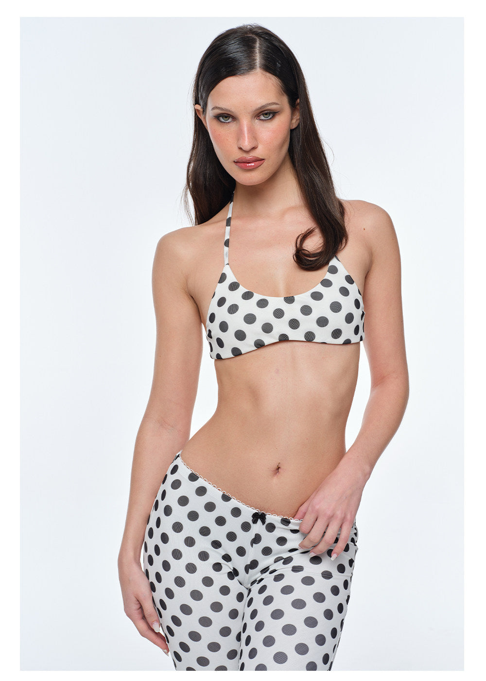 Polka Dot Bustier Pants