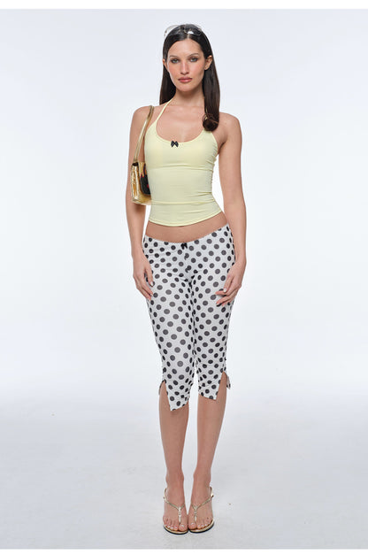 Polka Dot Bustier Pants