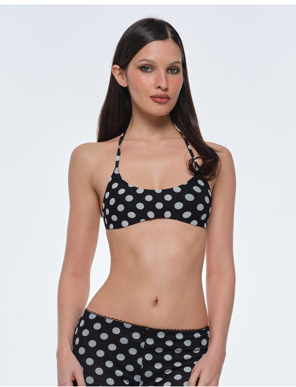 Polka Dot Bustier Pants