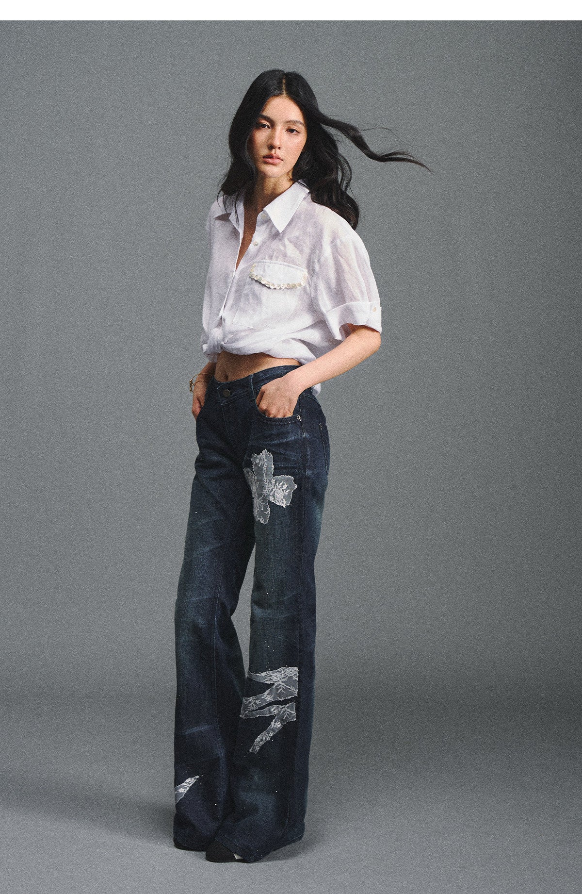 Linen Relaxed Cuff Shirt
