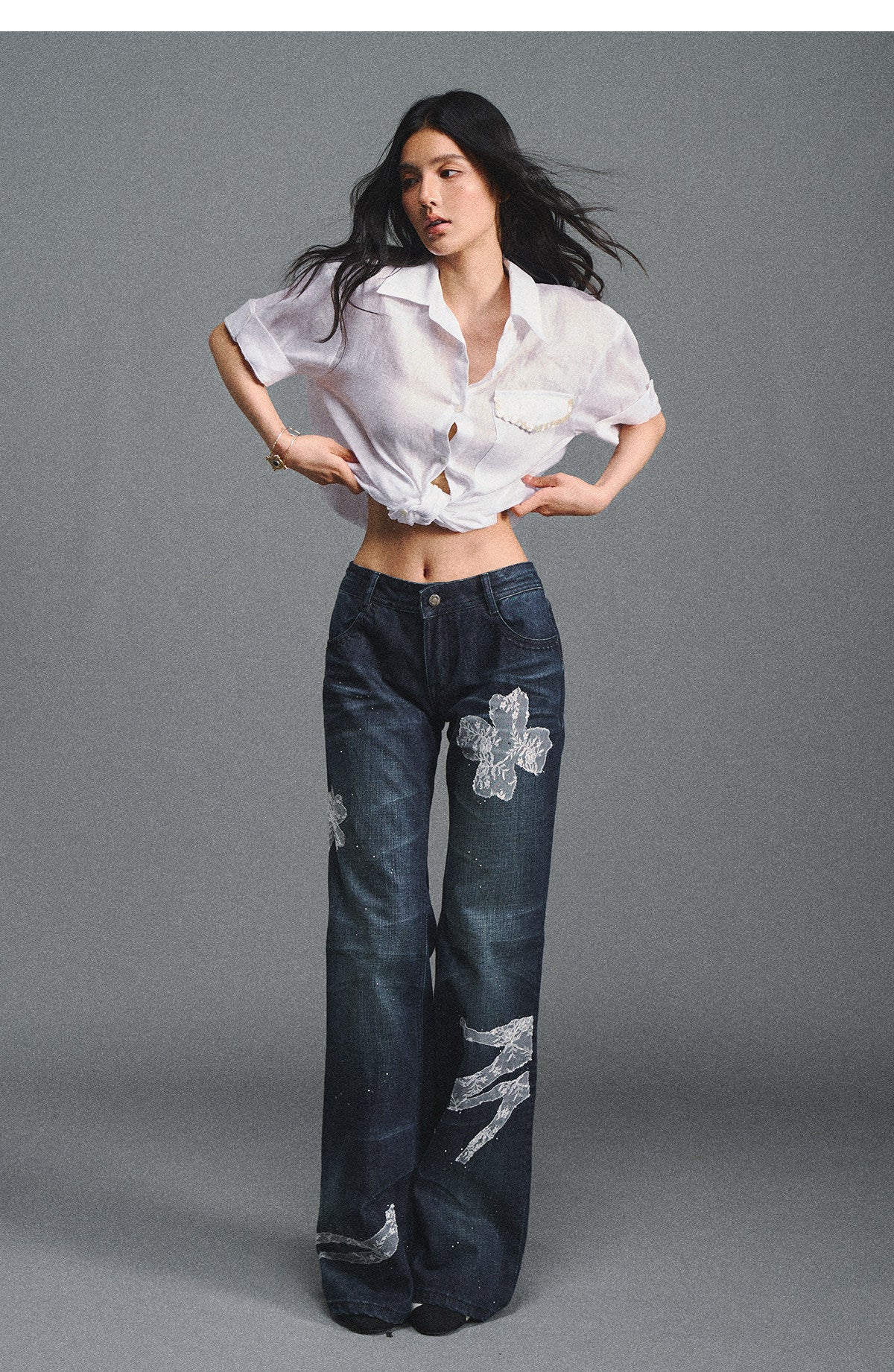 Linen Relaxed Cuff Shirt