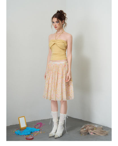 Floral A-Line Skirt