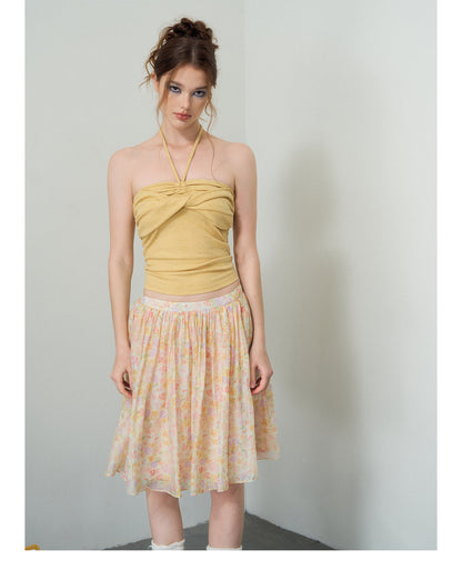 Floral A-Line Skirt