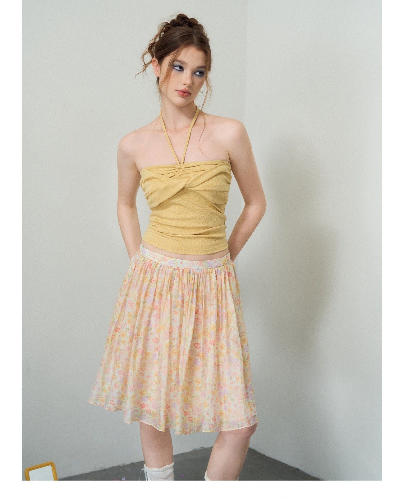 Floral A-Line Skirt