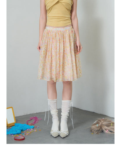 Floral A-Line Skirt