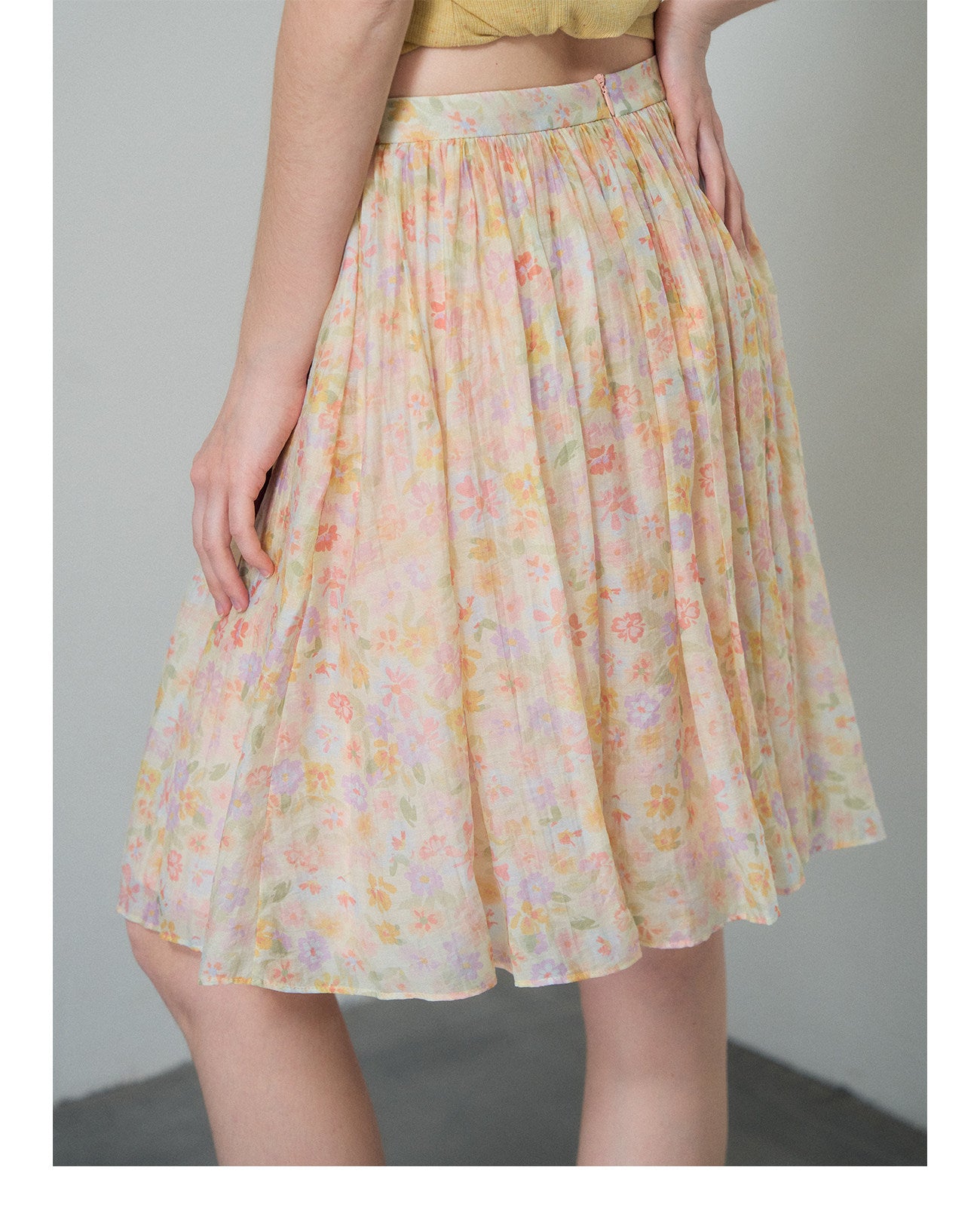 Floral A-Line Skirt