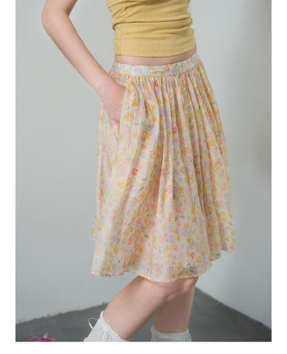 Floral A-Line Skirt