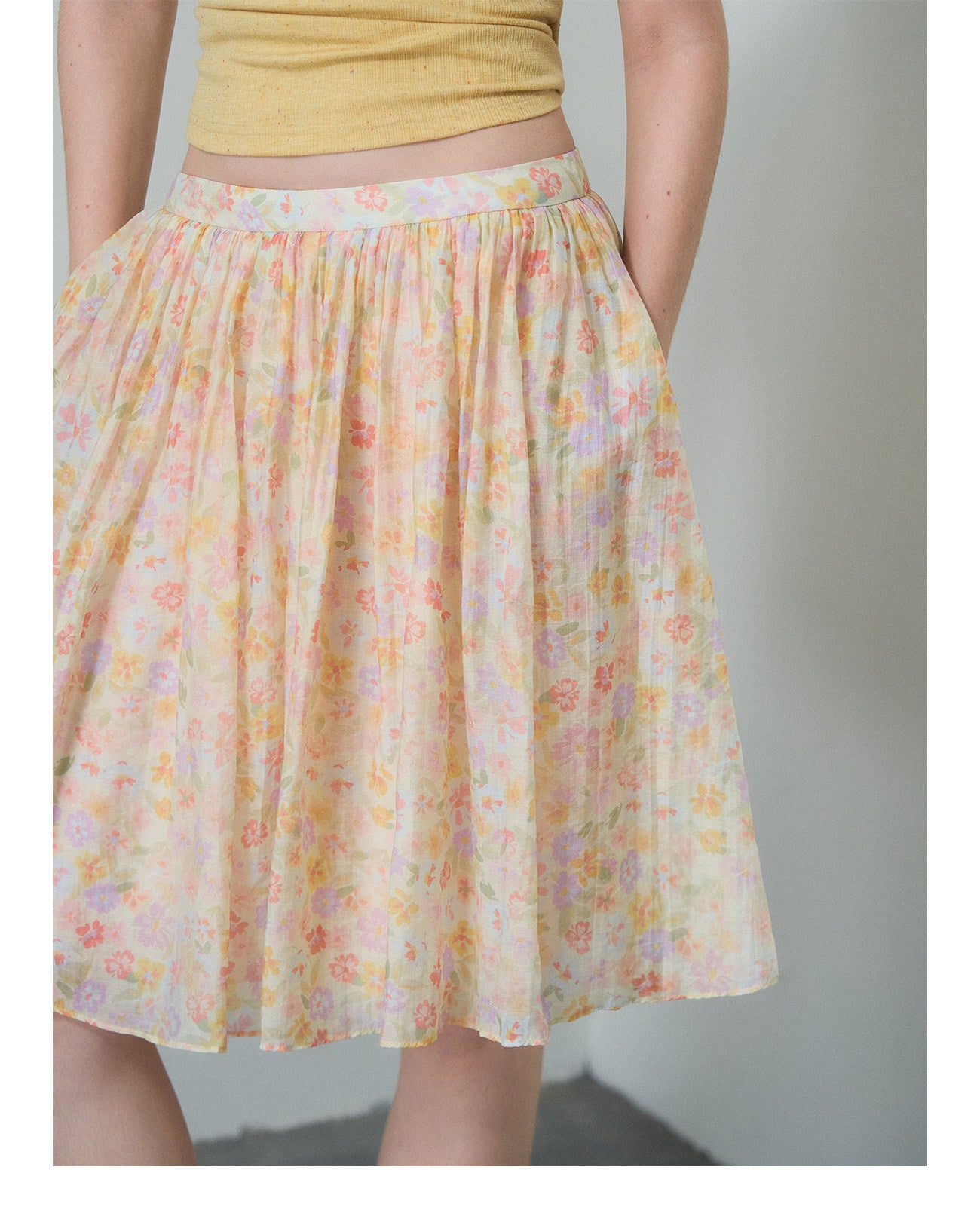 Floral A-Line Skirt