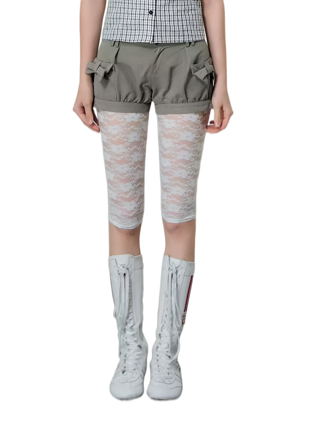 Bubble Hem Bow Shorts