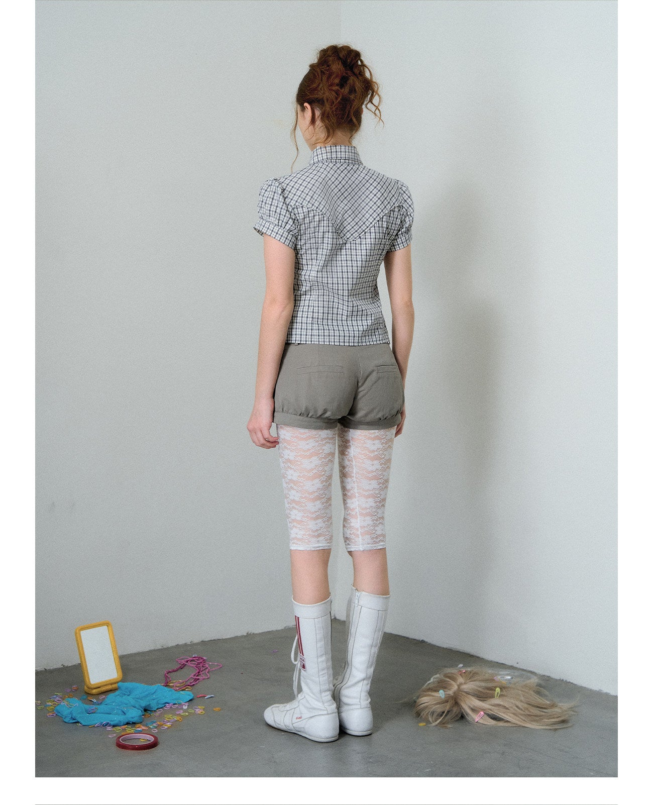 Bubble Hem Bow Shorts