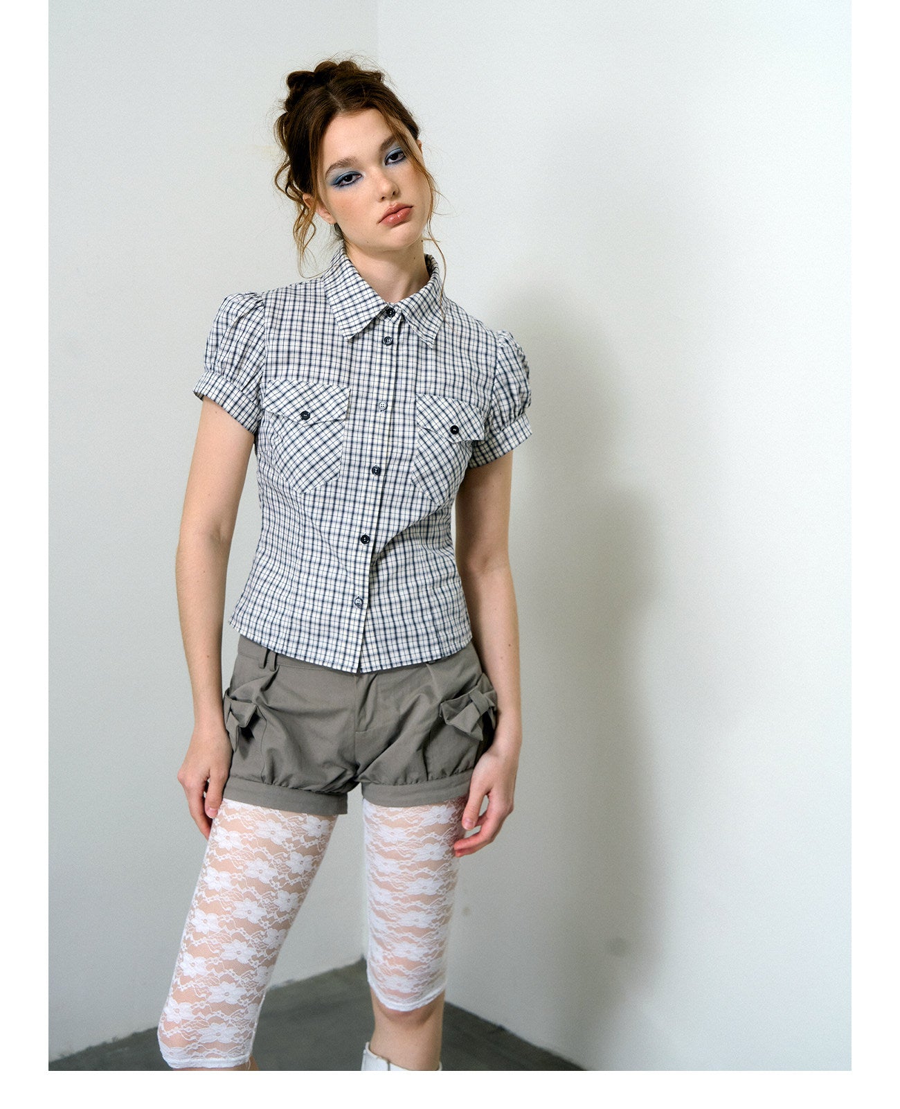 Bubble Hem Bow Shorts