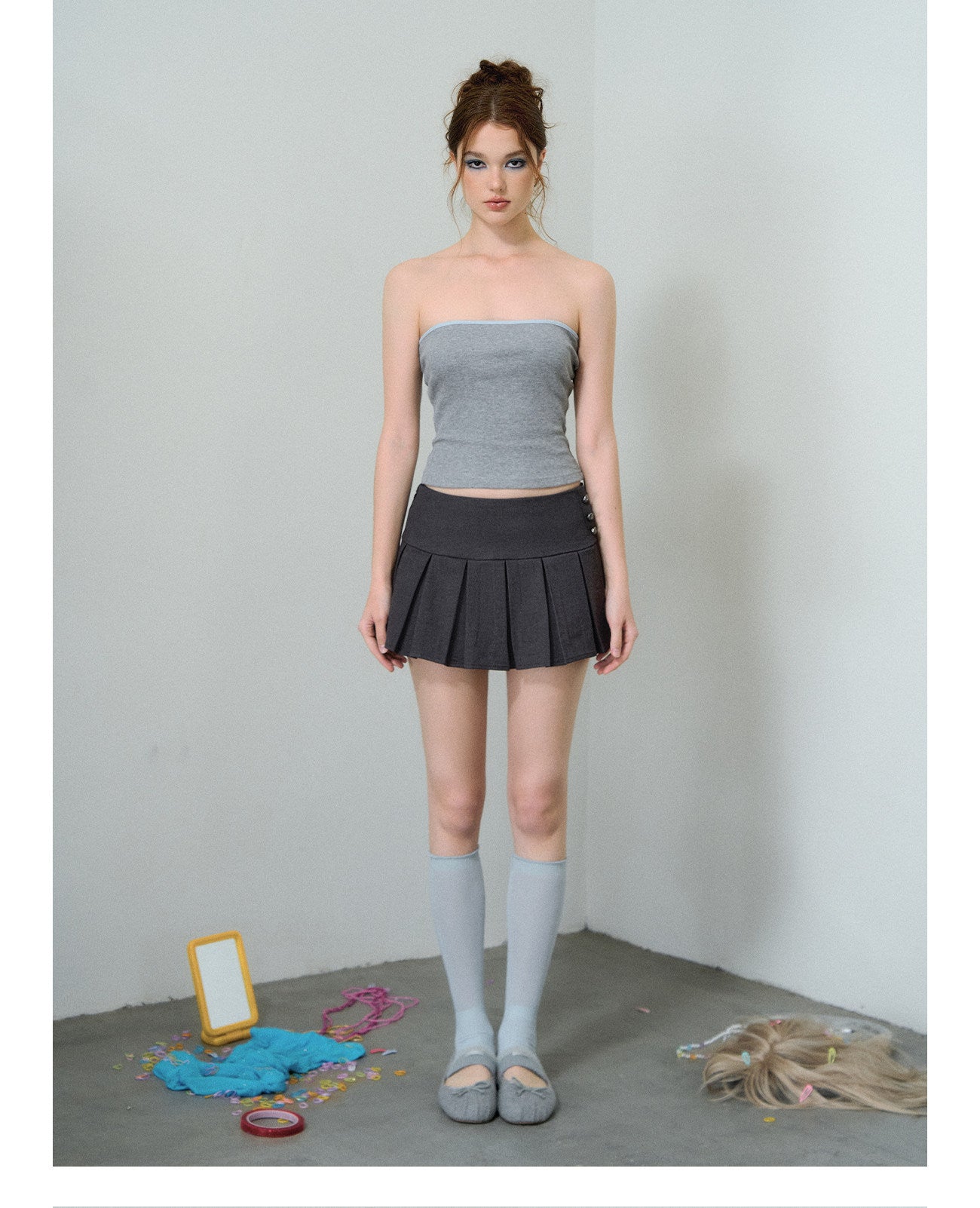Deconstructed Two-Piece Polo Top
