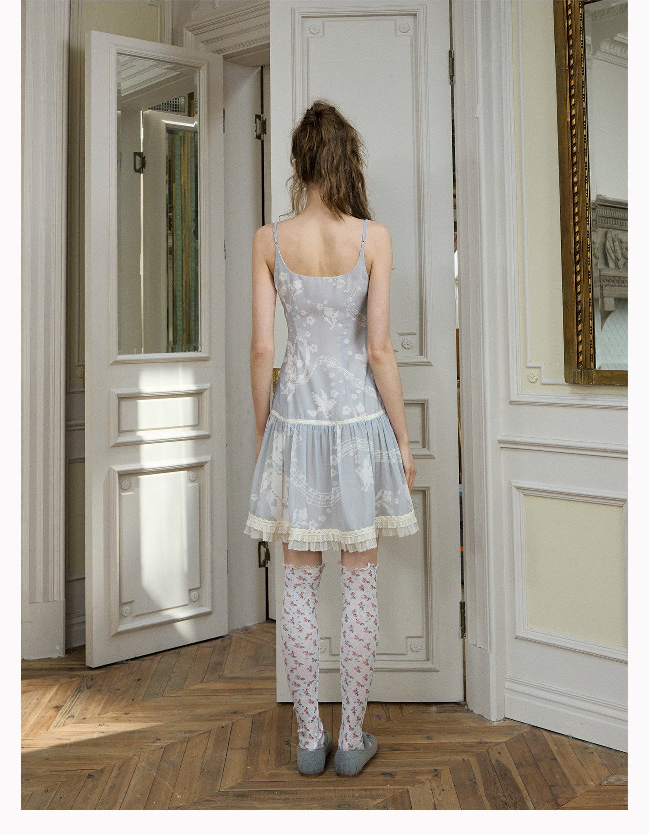 Pixel Print A-Line Dress