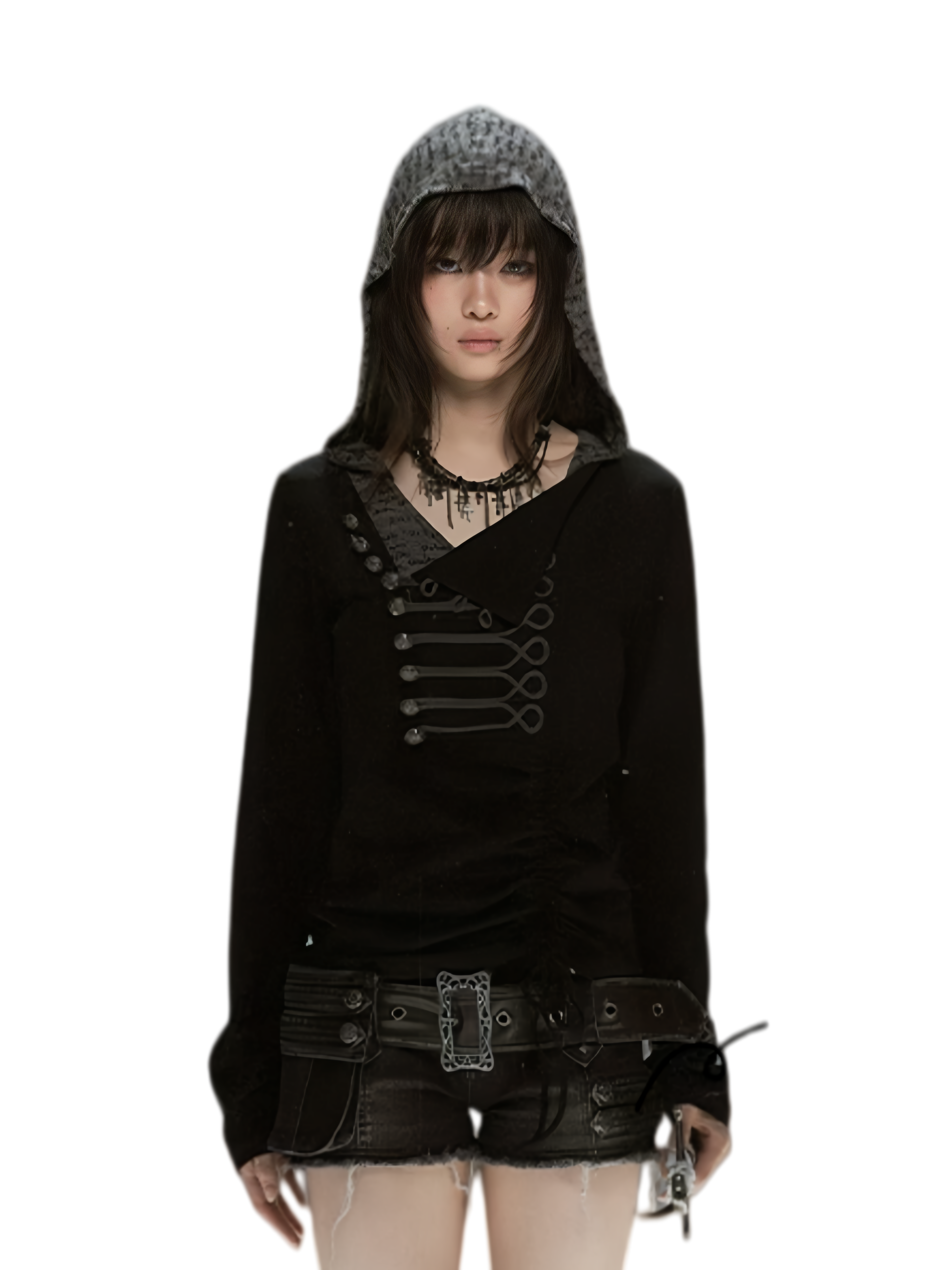 Rope-Knot Hooded Sweatshirt