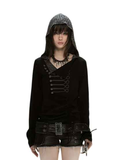 Rope-Knot Hooded Sweatshirt