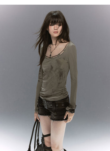 Sheer Lace Slim Top