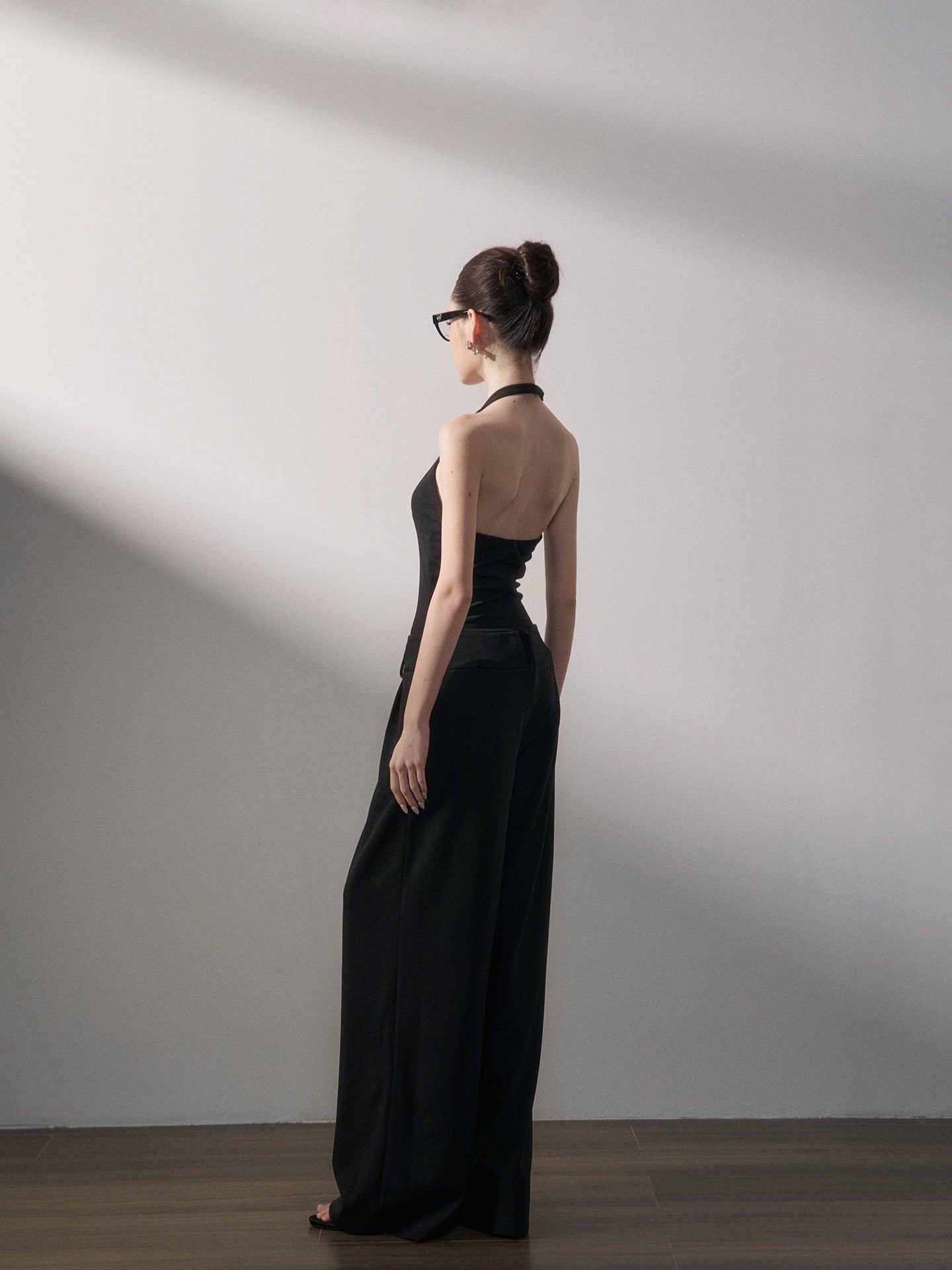 Halter V-Neck Jumpsuit