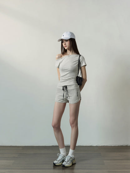 Striped Low-Rise Set