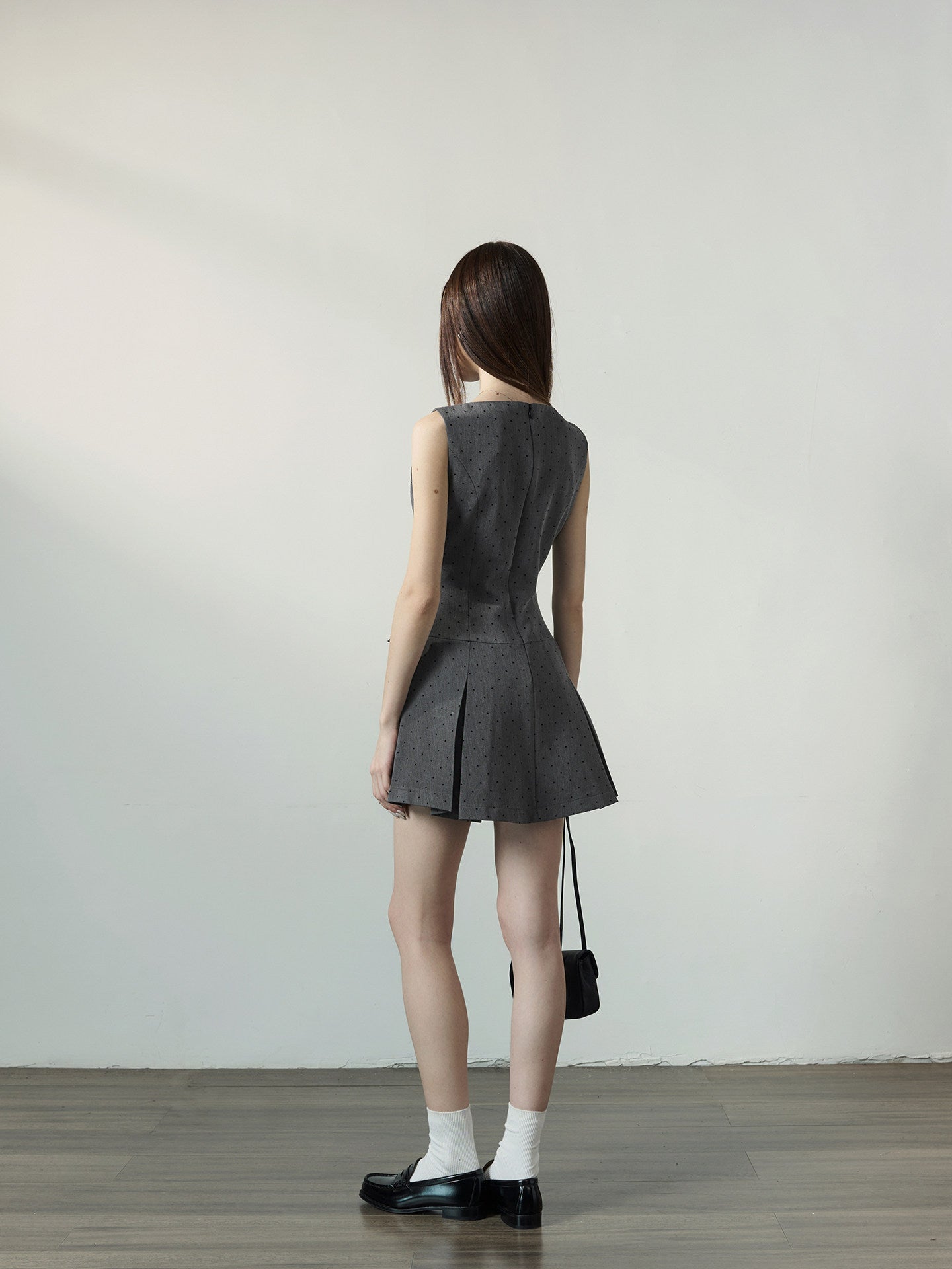 Polka Dot Vest Dress